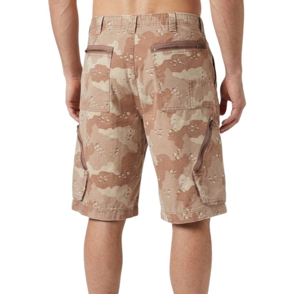 Mossimo Chocolate Chip Camo Cargo Shorts Green Ripstop Cotton Y2K Loose Fit 36